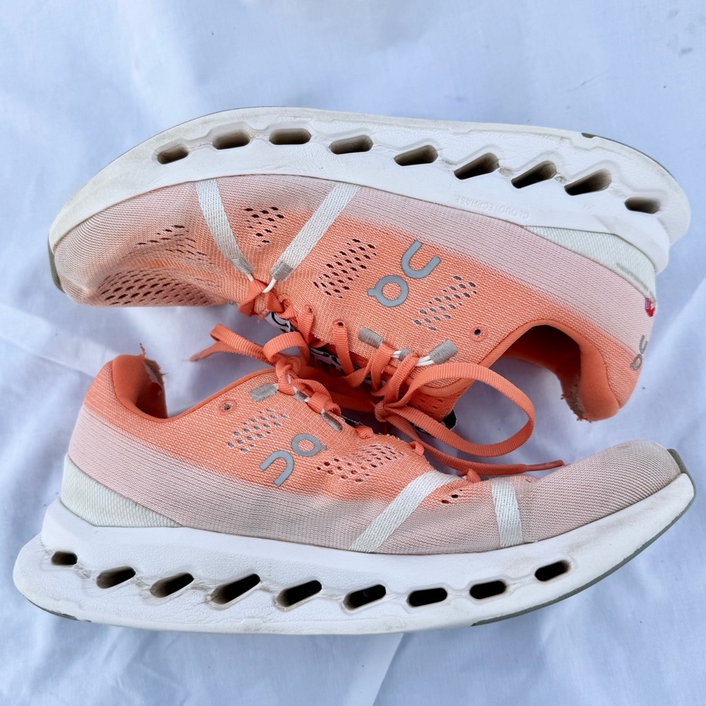 On Cloudsurfer 7 Running Shoes Flame White Men’s 7